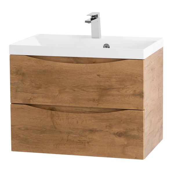 Тумба под умывальник BelBagno MARINO (600х450х500) подвесная, дуб натуральный MARINO-600-2C-SO-RN-P дуб натуральный