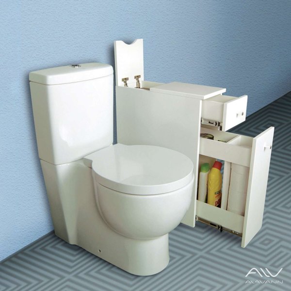 Комод для туалета Soft 212х518х666 эмаль/белый Alavann