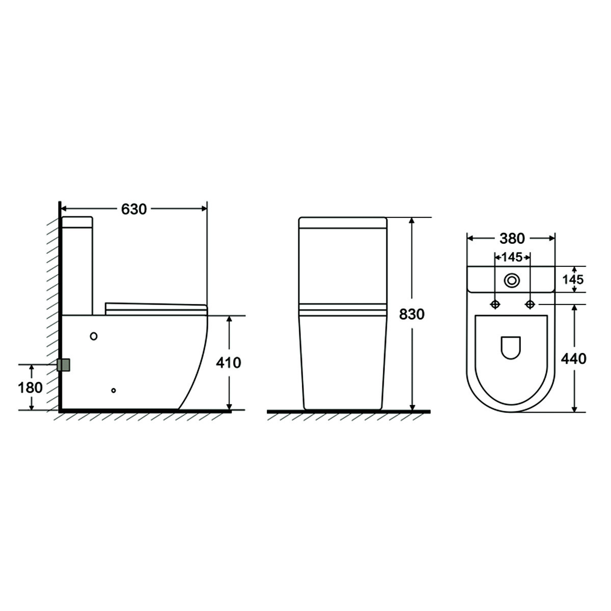 CORSA Унитаз напольный безободковый в комплекте с бачком и сиденьем микролифт. Размер 630x380x830 мм CORSA Унитаз напольный безободковый в комплекте с бачком и сиденьем микролифт. Размер 630x380x830 мм