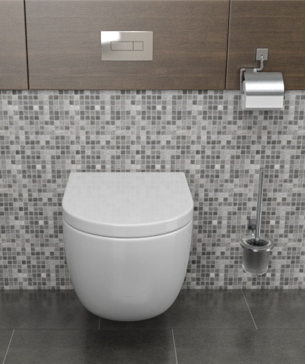 Унитаз подвесной 2202 Ray белый, 550x370x370мм, безободковый, сиденье смикролифтом, металлические крепления