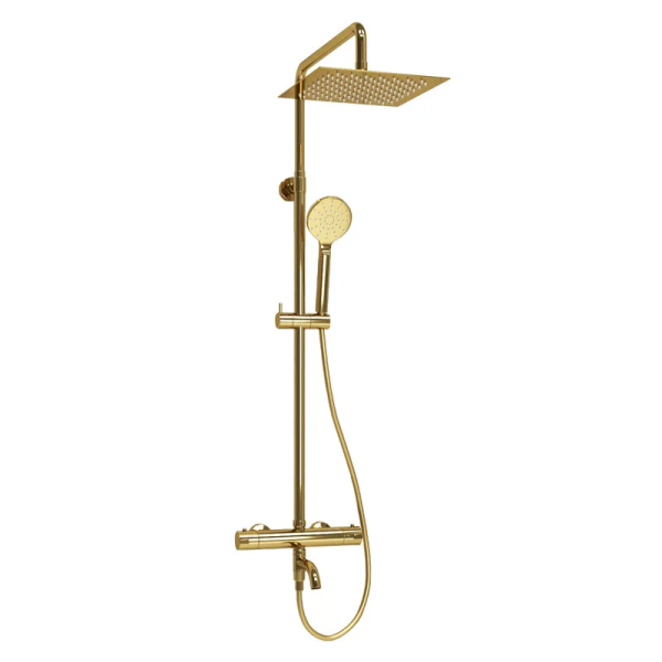Душевая система с термостатическим смесителем Wasserkraft A188.256.207.PG Thermo Gold