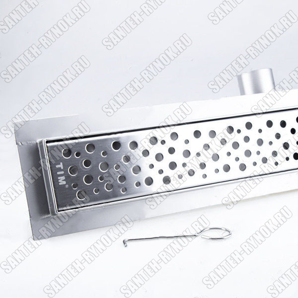 TIM Трап-лоток с гориз выпуском решетк 450 мм BAD414502