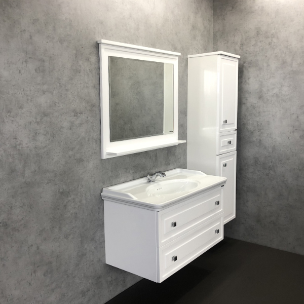 Шкаф-колонна Феррара-40 белый глянец COMFORTY