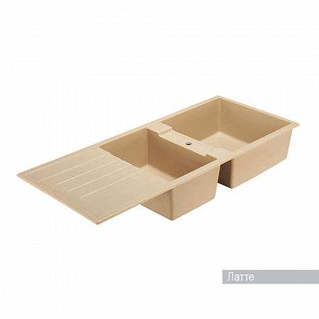 Мойка кухонная Торина двойная Латте NEW 1А712032TR260 Акватон