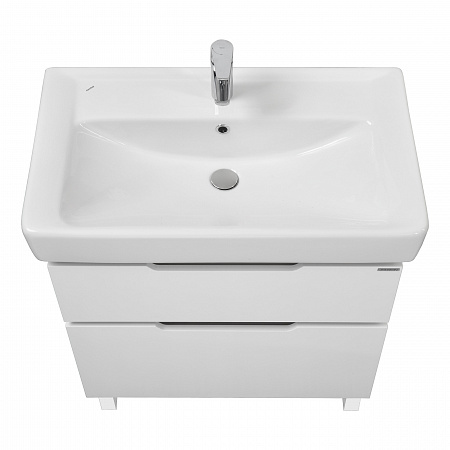 АКВАТОН. Тумба-умывальник Дакота 80 белый/выбелен. дерево 1A202901DAAY0