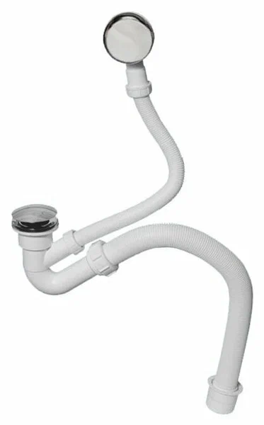 Обвязка для ванны McAlpine MRB4CB L500 мм с нажимной кнопкой и отводной трубой