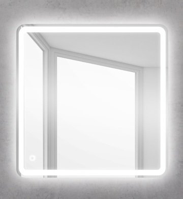 Зеркало SPC-MAR-800-800-LED-BTN, 12W, 220-240V, 800x30x800 Belbagno