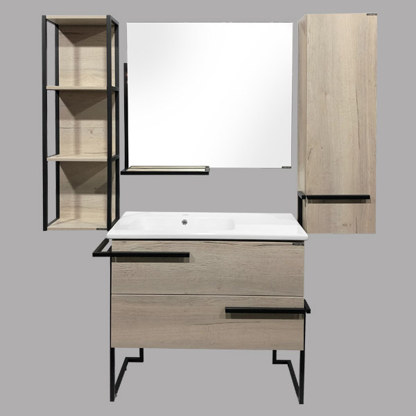 COMFORTY. Тумба-умывальник Дюссельдорф-90 дуб дымчатый с рак. COMFORTY 9090EL