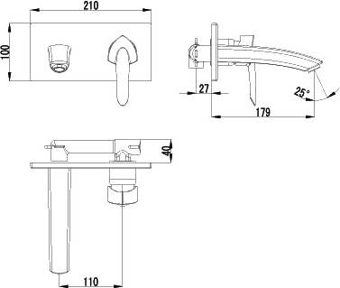 LM8809C Душевая стойка Lemark