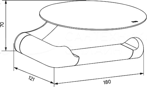 Держатель туалетной бумаги IDDIS Noa NOAWT00i43 белый матовый
