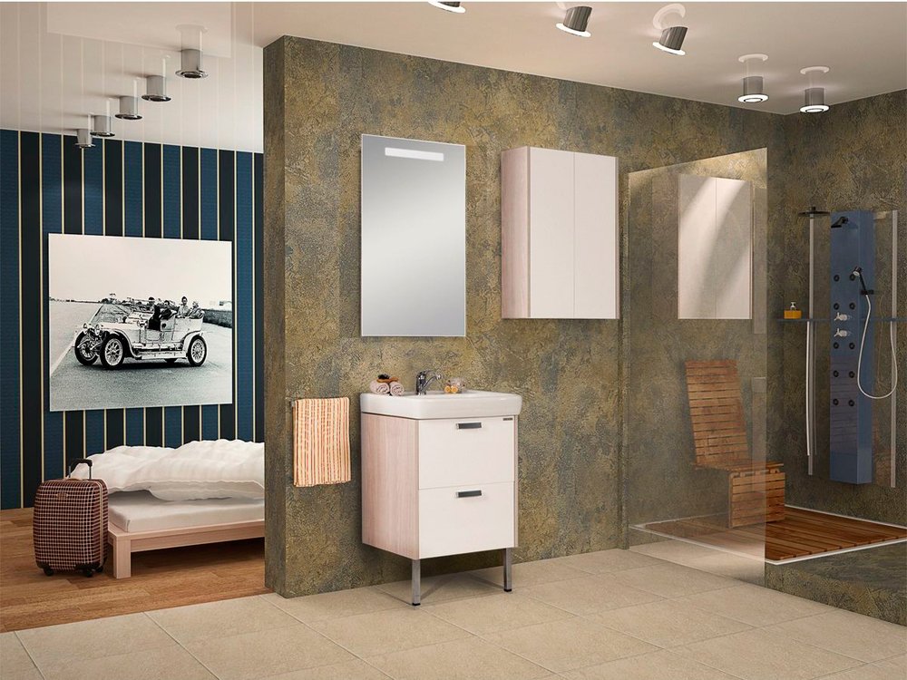 ЙОРК 50 Зеркало со светильником  1A173002YO010 ЙОРК 50 Зеркало со светильником  1A173002YO010