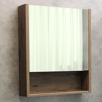 COMFORTY. Зеркало-шкаф Марио-60 дуб дымчатый