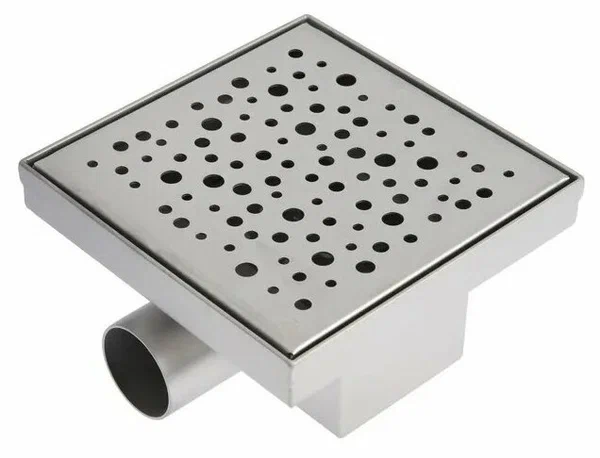 Трап душевой TIM BAD411502 решотка  квадрат 15х15 горизонтальный