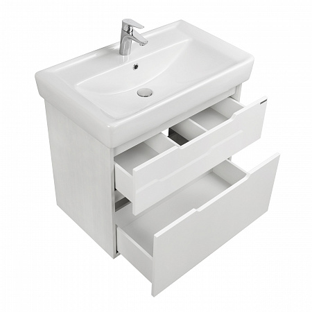 АКВАТОН. Тумба-умывальник Дакота 80 белый/выбелен. дерево 1A202901DAAY0