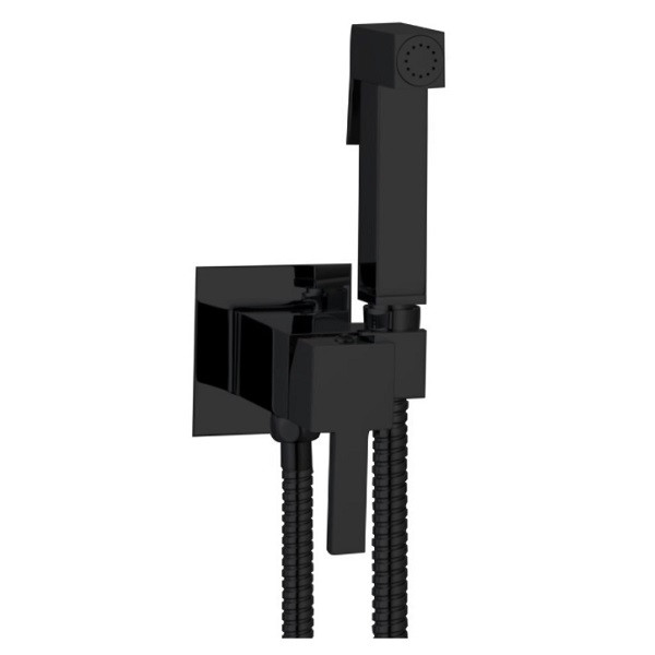 GZ72101-C Set Комплект встраива. для биде (КВАДРАТ) ЧЕРНЫЙ GANZER