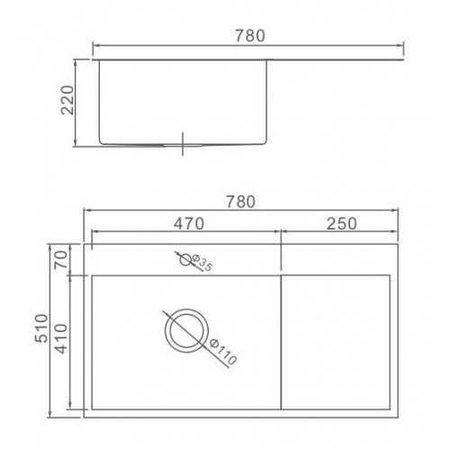 Мойка для кухни Gerhans RK37851В-L графит с PVD покрытием чаша слева