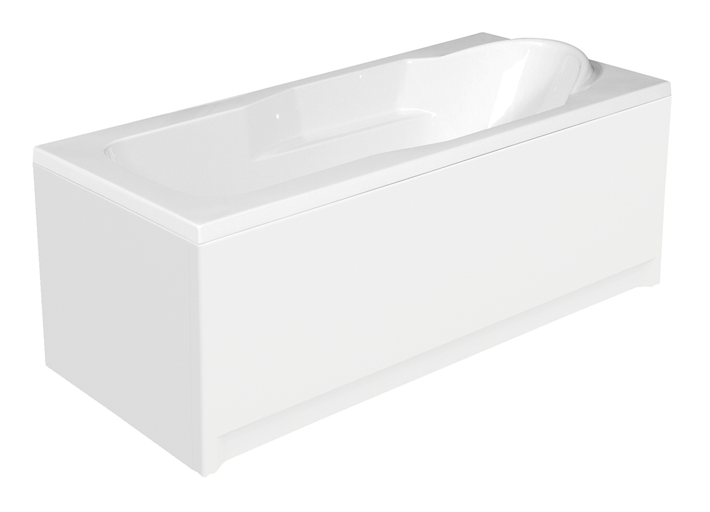 SANTANA Ванна прямоугольная 150x70 см, без ножек, ультра белый Cersanit