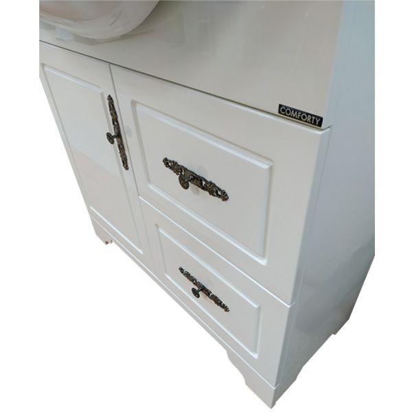 Севилиья 85 Тумба-умывальник Слоновая кость с Раковиной COMFORTY Т-9385