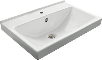 Тромсе 80 Тумба-умывальник Дуб сонома с Раковиной Fest 80