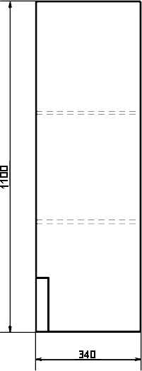 COMFORTY. Шкаф подвесной Дюссельдорф-35 дуб дымчатый