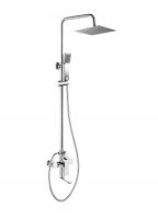 ROMANO Душевая стойка со смесителем для ванны, верхним и ручным душем, хром ROMANO-VSCM-CRM