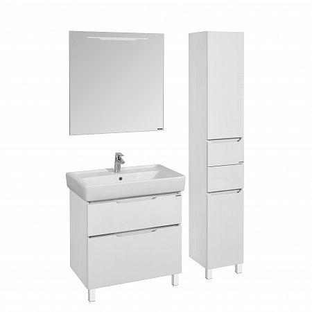 АКВАТОН. Тумба-умывальник Дакота 80 белый/выбелен. дерево 1A202901DAAY0