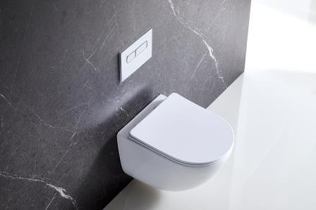 BelBagno AMANDA BB051CHR Унитаз подвесной безободковый Крышка-сиденье BelBagno BB105SC (BB051SC)