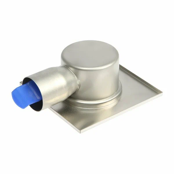 Трап для душа BAD021502 с горизонтальным выпуском 150х150 нержавеющая сталь TIM