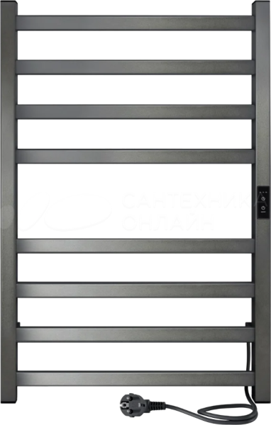 Полотенцесушитель Oktava Slim 3 80/50 Graphite Metallic (таймер, универсальное подключение: левый/правый)
