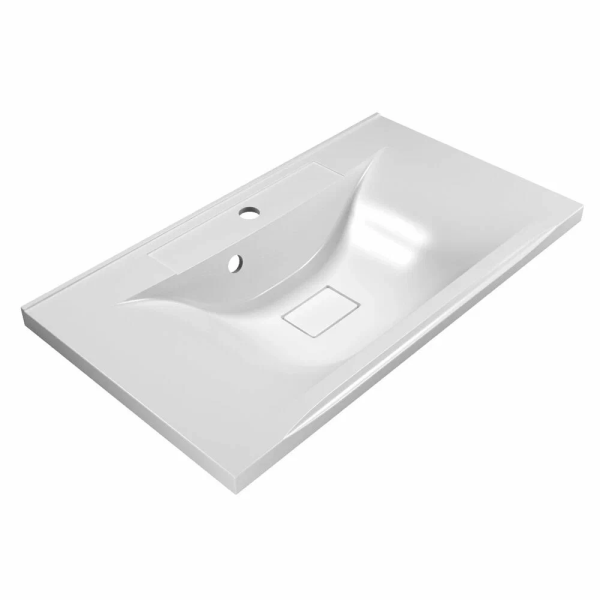 Умывальник из литьевого мрамора BelBagno (800х450х150) BB800/450-LV-MR-PR