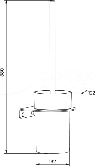 Ершик IDDIS Noa NOABLG0i47 черный матовый