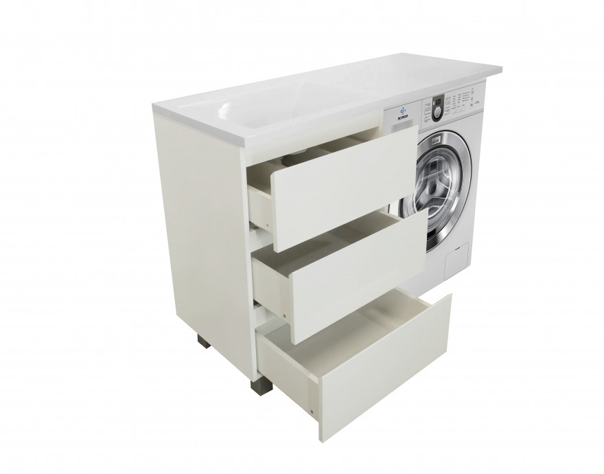 Комплект мебели Dallas Luxe 1100*482 левая  напольный 3ящика Комплект мебели Dallas Luxe 1100*482 левая  напольный 3ящика