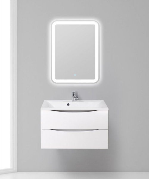 Тумба под раковину BelBagno Marino 80 см, Bianco Lucido - белый глянец, MARINO-H60-800-2C-SO-BL-P