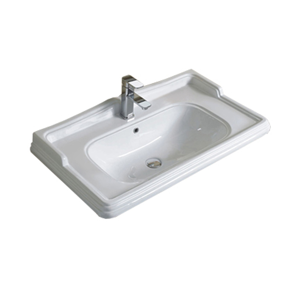 COMFORTY. Тумба-умывальник Монако-80-1 белый глянец с раковиной COMFORTY 3380