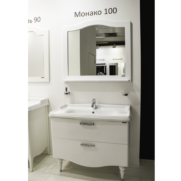 COMFORTY. Зеркало Монако-100 белый глянец
