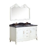 BF 8223 Комплект мебели (1450х590х2015)ivory white 2 раковины+зеркало+топ+тумба SSWW Германия  ВИТРИНА