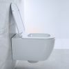 Унитаз подвесной безободковый с креплением GENOVA BB1102CH BelBagno и с сиденьем микролифт BB1102SC