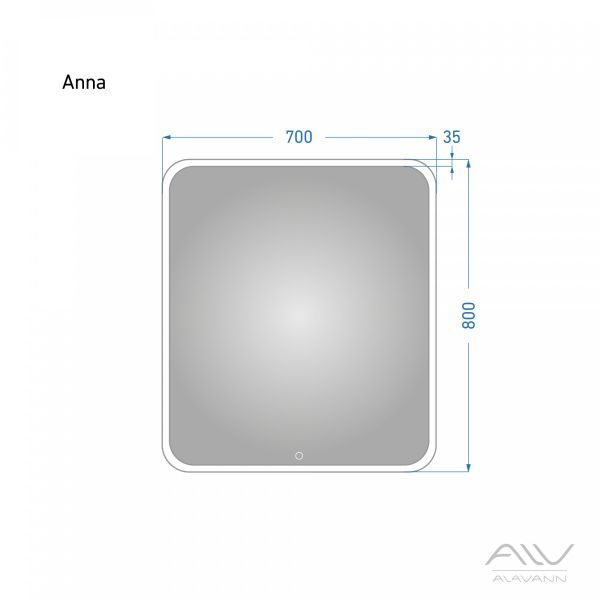 Anna зеркало 70 П320-4300-0700-00