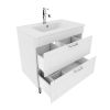 Тумба с умывальником, напольная, 80 см, белая, Oxford, IDDIS, OXF80W0i95K