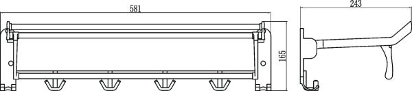 Savol S-008099 Полка для полотенец откидная 60 см