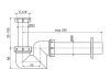 Сифон для раковины и биде AlcaPlast A45F-DN32 (AG210902132)