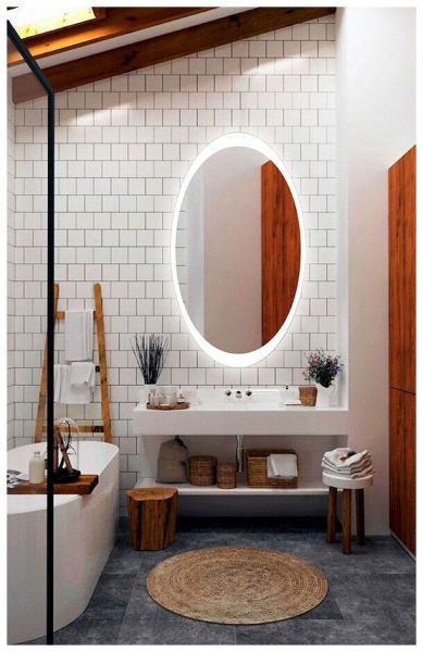 Зеркало Lily LED 600х1050 с сенсором ЗЛП494