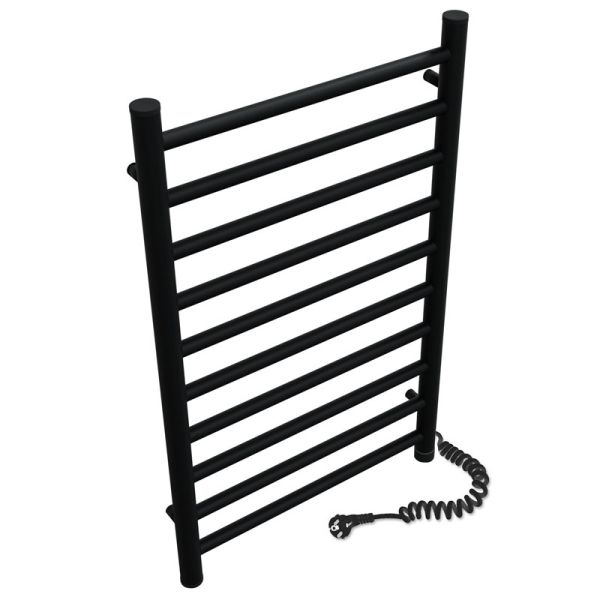 Феличия ЧКЧ10 400х700 электро Полотенесушитель (Черный матовый) Правое подключение