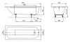 Kaldewei SANIFORM PLUS Стальная ванна Mod.363-1 170*70*41, Easy clean, alpine white, без ножек