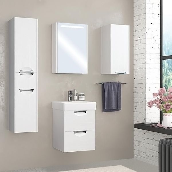 АКВАТОН. Тумба-умывальник Сильва 50 Дуб Полярный 1A211701SIW70