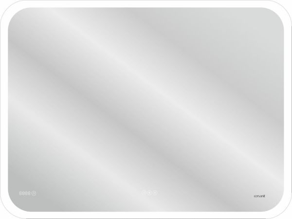 Зеркало LED 070 pro 80*60, с подсветкой, сенсор, антизапотевание, часы, модуль Bluetooth, KN-LU-LED070*80-p-Os Cersanit.