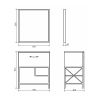 COMFORTY. Тумба-умывальник Бредфорд-75 дуб темный с раковиной COMFORTY 75E черная матовая