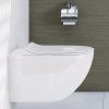 Унитаз подвесной VitrA Sento 7748B003-0075 +сид микролифт 120-003-009 Sento сиденье тонкое, дюропласт, микролифт, металл. петли