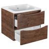 Тумба под раковину Vincea Paola 600 VMC-2P600RW R.Wood+Vincea 60 VCB-2VP600W