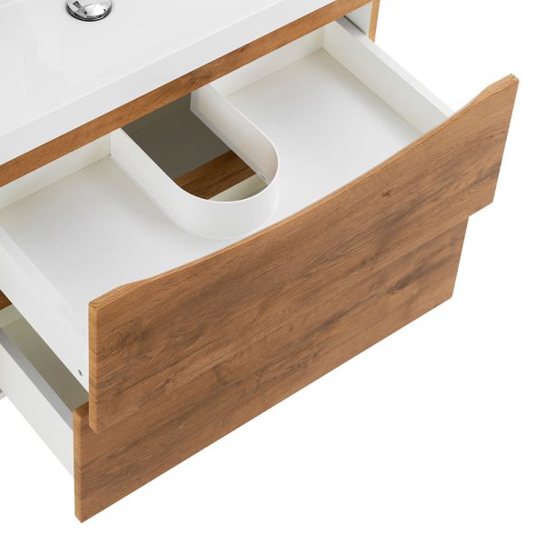 Тумба под умывальник BelBagno MARINO (600х450х500) подвесная, дуб натуральный MARINO-600-2C-SO-RN-P дуб натуральный